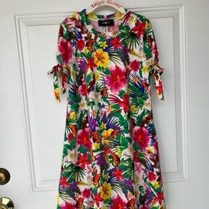 •Amy Byer• Girls Brightly Colored Floral Dress - Size Small (7-8)